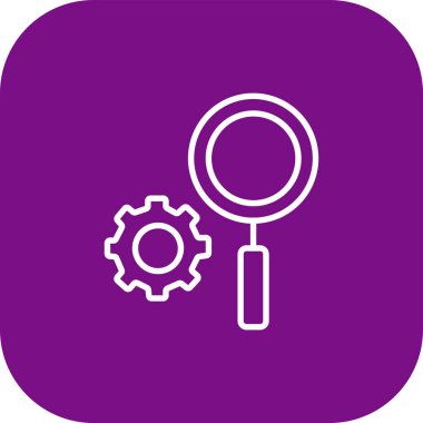 vites simgesi ve vektör tasarımlı büyüteç