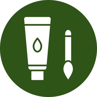 Bir fırçanın vektör illüstrasyonu