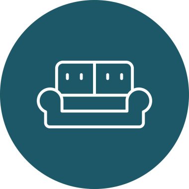 Mobilya simgesinin vektör illüstrasyonu