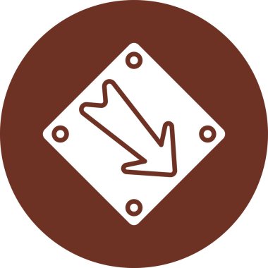 Ok. Web simgesi basit illüstrasyon