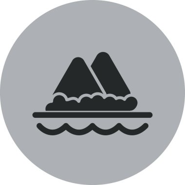 güzel deniz dalgası vektör simgesi