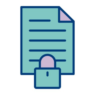 belge dosya simgesi vektör illüstrasyonu