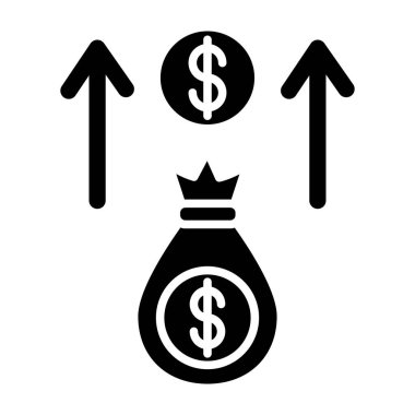 Dolar işareti simgesi, vektör çizimi