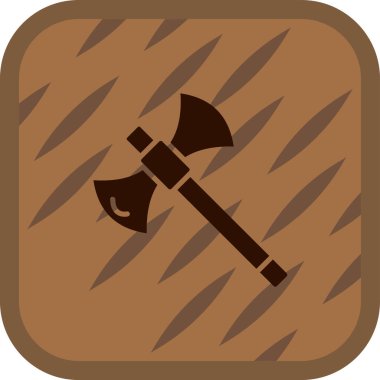 Balta simgesi. Vektör illüstrasyonu