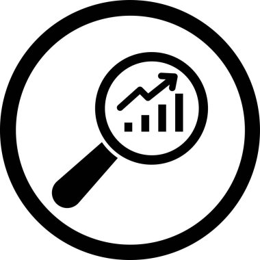 iş analizi vektör simgesi modern basit tasarım illüstrasyonu