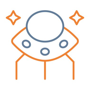 Uzay simgesi vektör illüstrasyonu