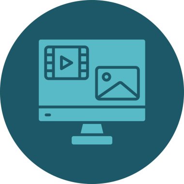 seo modern simgesinin vektör illüstrasyonu