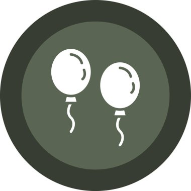 balonlar simge vektör illüstrasyonu