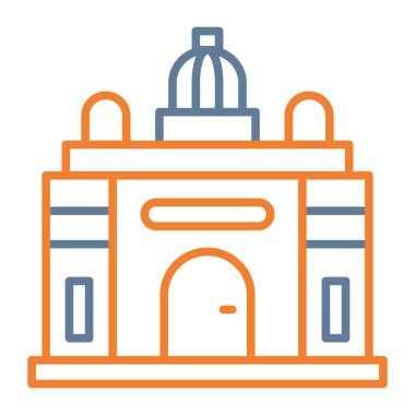 Cami. Web simgesi basit illüstrasyon