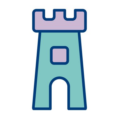 kale ikonu vektör illüstrasyonu