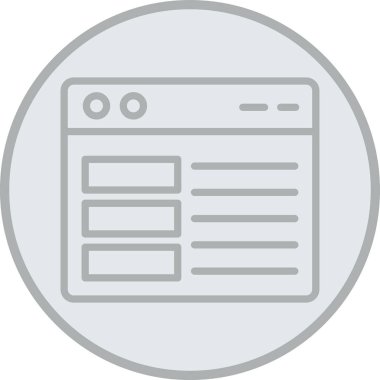 tarayıcı web simgesi basit tasarım