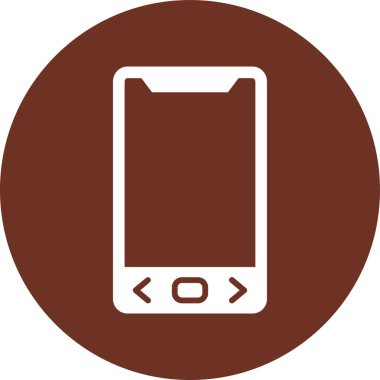 Modern telefon simgesinin vektör illüstrasyonu