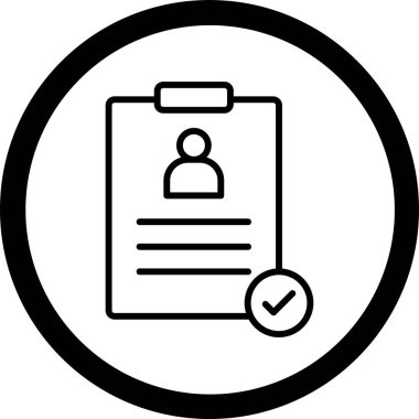 Bir pano simgesinin vektör illüstrasyonu