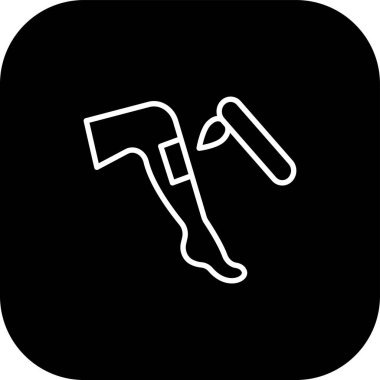 Axe simgesi, vektör illüstrasyonu