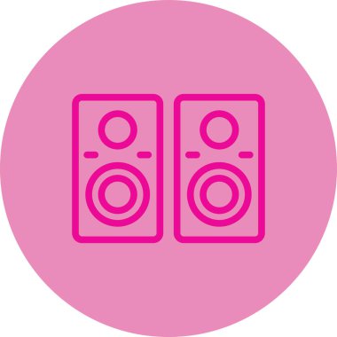 Müzik simgesinin vektör illüstrasyonu