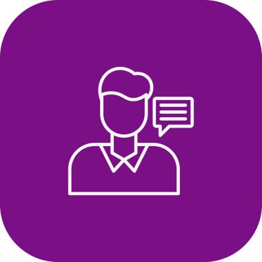 İş adamı simgesi, vektör illüstrasyonu