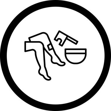 Elinde kahve poşeti olan bir adamın vektör çizimi.