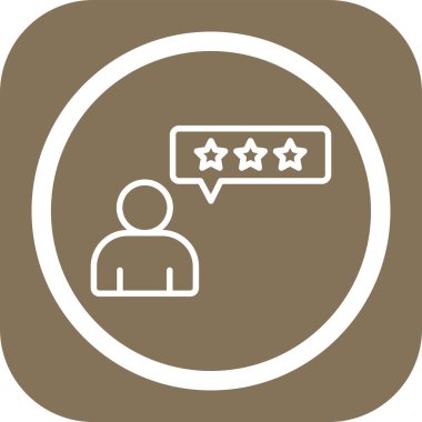 Geri besleme vektör simgesi modern illüstrasyon