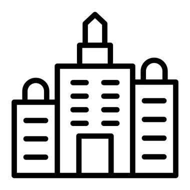 Fabrika simgesi vektör illüstrasyonu