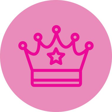 Taç. Web simgesi basit illüstrasyon