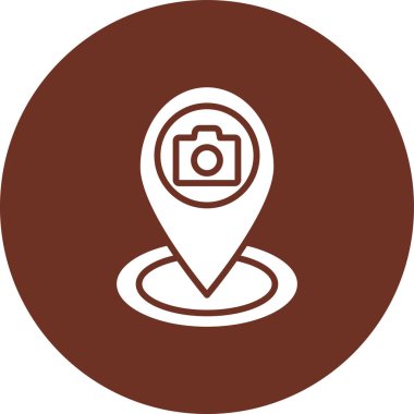 konum simgesi vektör illüstrasyonu