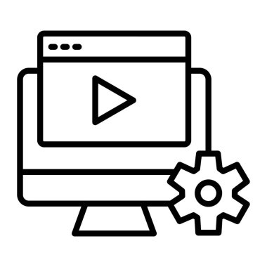 Video oynatıcı. Web simgesi