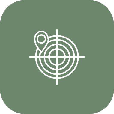 vektör hedef simgesi illüstrasyonu