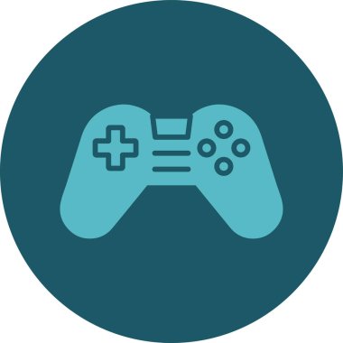 Oyun konsolu. Web simgesi basit illüstrasyon