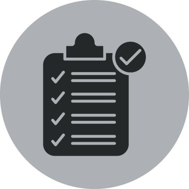 Yapılacaklar listesi web simgesi vektör çizimi