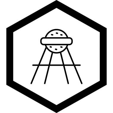 yiyecek ikonu vektör illüstrasyonu