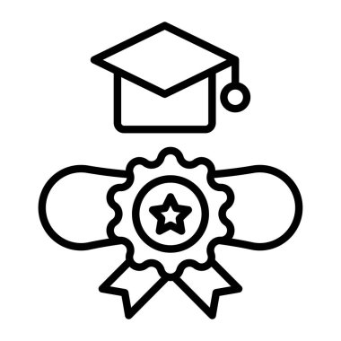 ödül madalya vektör simgesi, özet biçimi