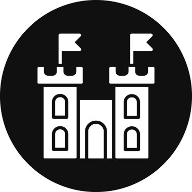 kale ikonu vektör illüstrasyonu