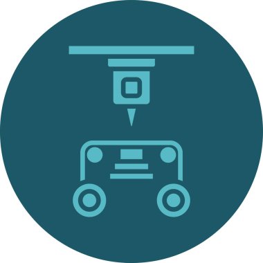 Modern otomatik simge eksikliğinin vektör illüstrasyonu