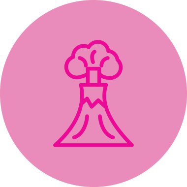 Bir ağaç simgesinin vektör illüstrasyonu