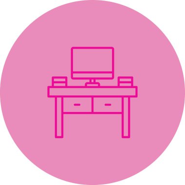 Bilgisayar. Web simgesi basit illüstrasyon