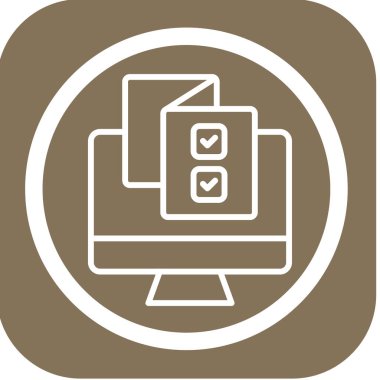 Mobil uygulamanın vektör illüstrasyon simgesi