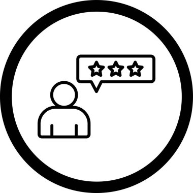 Geri bildirim. Web simgesi basit illüstrasyon