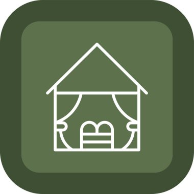 ev simgesi, vektör illüstrasyonu