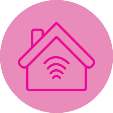 Kablosuz. Web simgesi basit illüstrasyon