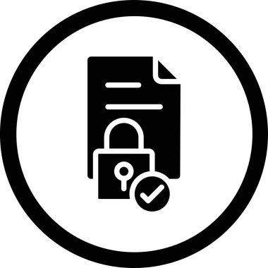 veri koruma vektörü simgesi