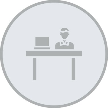 Ofis simgesinin vektör illüstrasyonu