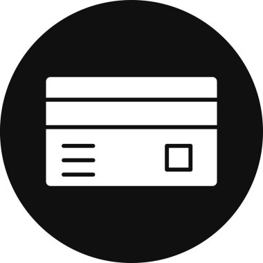Kredi kartı ikonu. Web için basit kredi kartı vektör simgeleri çizimi