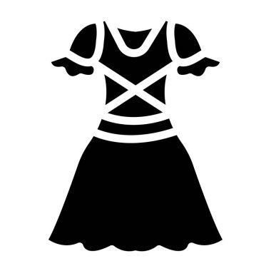 elbise simgesi, basit vektör illüstrasyonu