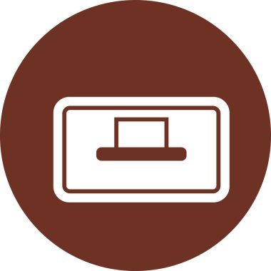 Bilgisayar. Web simgesi basit illüstrasyon