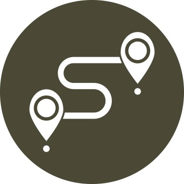 gps simge vektör illüstrasyonu