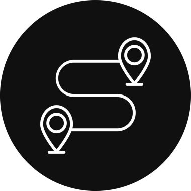 harita pin ikonu vektör illüstrasyonu