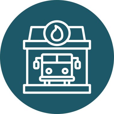 Gaz ikonu. vektör illüstrasyonu