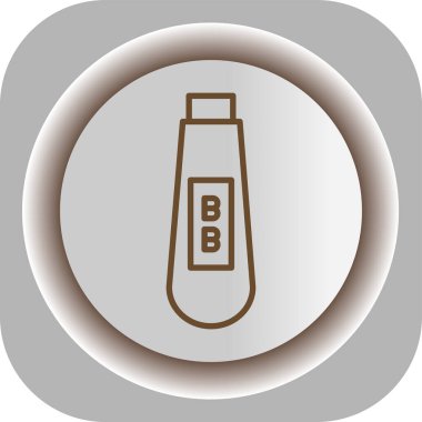 Şişe simgesinin vektör illüstrasyonu