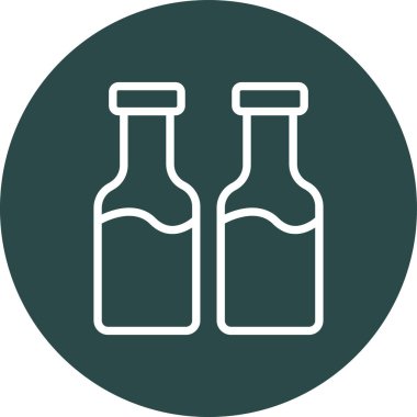 şişe simgesi vektör illüstrasyonu