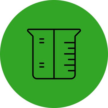 Test tübü simgesinin vektör illüstrasyonu